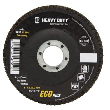 Imagem de DISCO FLAP ECOINOX FIBRA CONICO 4.1/2 GRANA 120 - 20 Unidades