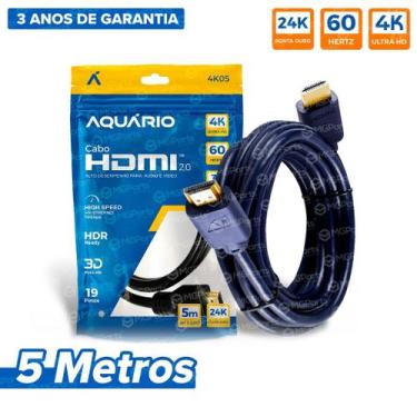 Imagem de Cabo HDMI 2.0 Profissional Ultra 4K de 1 a 10 Metros Blindado Gold Gar