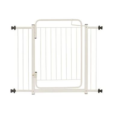 Imagem de Portão Grade de Proteção Tamanho Ajustável de 94 até 99 cm Segurança Cachorro Pets Bebe Crianças Porta Vãos - Acompanha Extensores