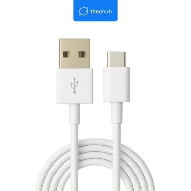 Imagem de Cabo USB para USBC TPE PVC 1m 20W Branco Carregamento Super Rápido 3A 