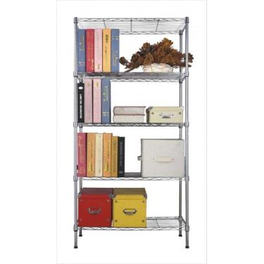 Imagem de Estante Aço 5 Prateleiras Cromada Aramada 180 Cm Com Forros - Maxime U