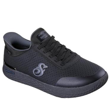 Imagem de Skechers Tênis masculino Snoop Vibez-Snooper confortável sem cadarço, Preto/preto, 38