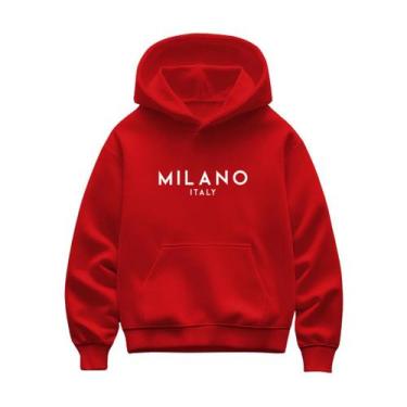 Imagem de Moletom Milano Canguru Com Capuz Unissex Adulto Masculino Feminino Div