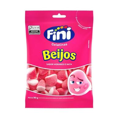 Imagem de Bala de Gelatina Fini Beijos 90g