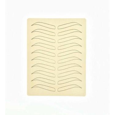 Imagem de Kit 10 Pele Artificial Microblading Micropigmentação 19x14cm - oem, Be