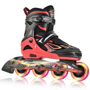 Imagem de Inline Skates 2PM SPORTS Vinal para meninas, meninos, crianças, 5-8, 8
