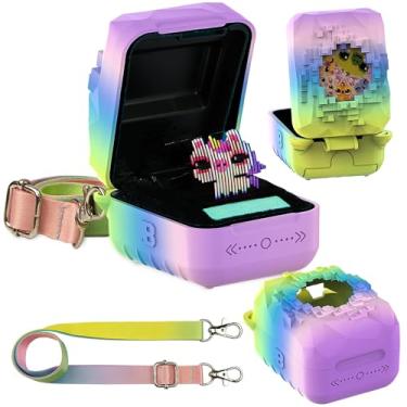 Imagem de JCHPINE Silicone Cover Case for Bitzee Magicals Interactive Toy Digital Pet and Case, Protective Skin Sleeve for Bitzee Magicals Virtual Electronic Pets Accessories (Rainbow)