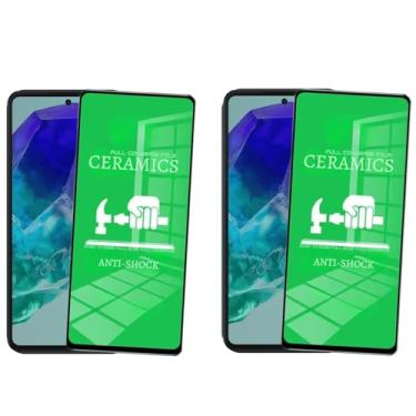 Imagem de Película Protetora de Tela Cerâmica para Samsung Galaxy M55, 2 Unidades, Anti-riscos, Cobertura Total
