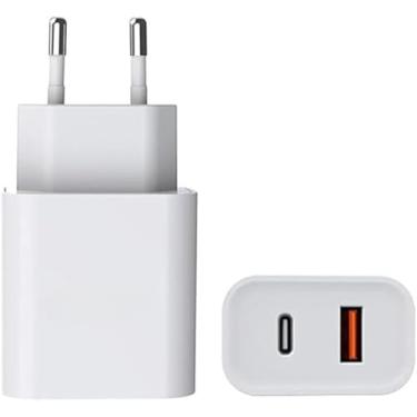 Imagem de Carregador Universal Ultra Rápido 40W Duo, USB-C e USB-A, Power Delivery, Quick Charge 4.0 – Compatível com Motorola, LG, iPhone, Smartphones e Tablets.