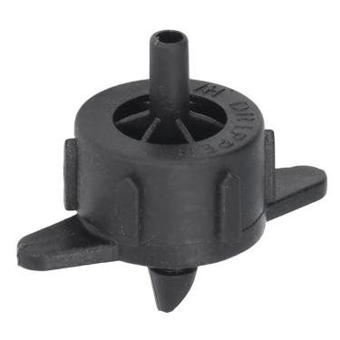 Imagem de YOUTHINK 100pcs Irrigação Gotejadora Emissor, Pp Rega Emissor de Gotejador Com Canal de Fluxo Largo para árvores Frutíferas, Arbustos, Canteiros de Flores, Terrenos Grandes, Plantas Em (4L Preto)