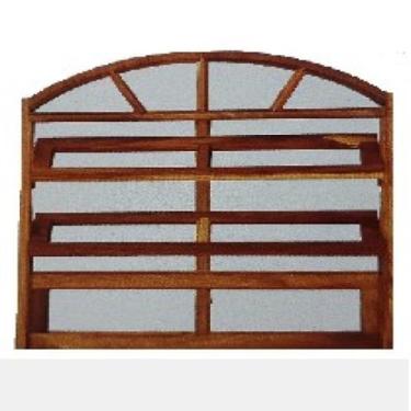 Imagem de Vitrô Basculante de Madeira Imbuia em Arco 1,20 X 1,00 - Rodam Portas