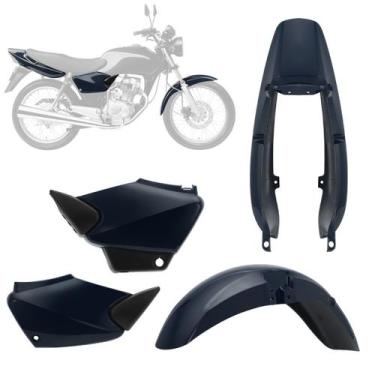 Imagem de Kit Carenagem 3 Peças Moto Fan 125 Ano 2005 2006 2007 2008 - Pro Tork,