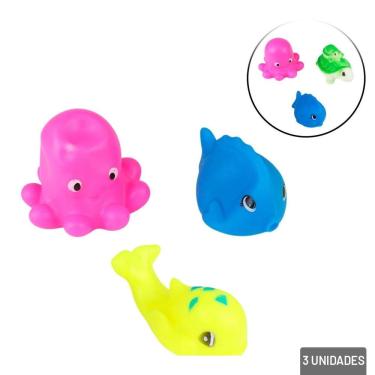 Imagem de Bichinho de Vinil 3 Peças Animais - Tudo em Caixa