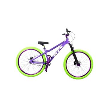 Imagem de Bicicleta 26 Gta Gravity Garfo C/Trava Cubo k7 Barulhento Single Freio Hidraulico Pneu Flame Verde-Unissex