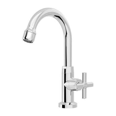 Imagem de Torneira Lavatório Bica Alta Cromada 1/2 Com Redutor De Vazão - Blukit