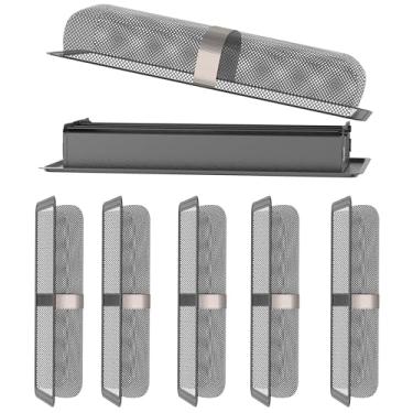 Imagem de Pacote com 6 armadilhas de cobertura para registro de piso, HG Power rede de tela de ventilação de piso de 10 x 25 cm, filtro de ventilação de malha para piso doméstico, captura moedas, brinquedos,