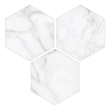 Imagem de INNO STICKERS Azulejo Backsplash para descascar e colar na cozinha. Azulejo autoadesivo de mármore hexagonal verde Amazonita. Pau composto de pedra em mosaico decorativo para banheiro, lareira, 45 folhas.