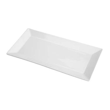 Imagem de TRAVESSA DE PORCELANA LISA BRANCA 35,5X18cm
