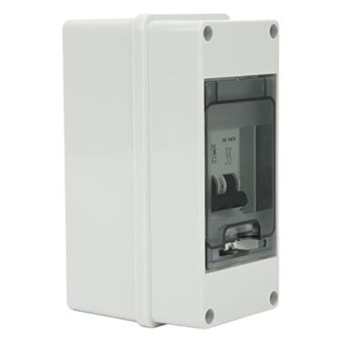 Imagem de AUNMAS Disjuntor Em Miniatura 2P, Isolador Solar de Interruptor de Desconexão DC PV Isolador 16A 1000V Caixa Mini Distribuição de Energia à Prova d'água, Tampa Transparente, Alojamento Retardador