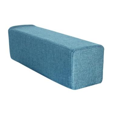Imagem de Ｂｅｓｇａ Almofada para apoio de braço de sofá, almofada para apoio de braço lateral de sofá, suporte retangular para cotovelo, macia para de de cama e leitura, Azul