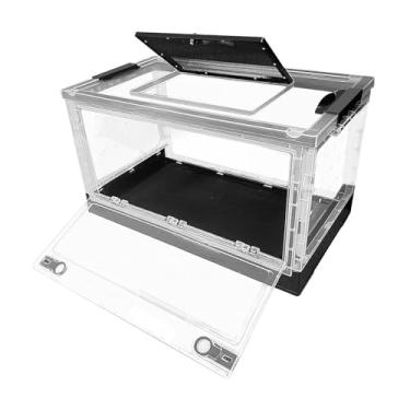 Imagem de KiBcsLic Caixa de alimentação para répteis, caixa de criação para animais de estimação, respirável para hamster, casa com rodas para sapo, tarântula, ouriço,