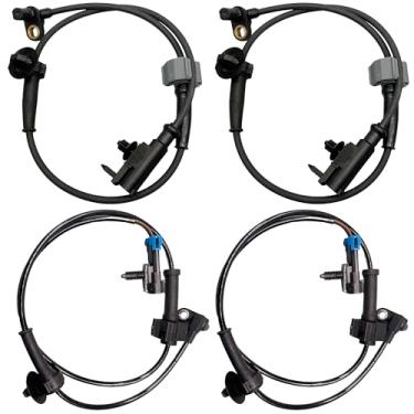 Imagem de SDYYDS Sensor de velocidade da roda ABS dianteiro, traseiro, esquerdo, direito, compatível com Cadillac Escalade Chevrolet Tahoe GMC Yukon XL serve para 4.8L 5.3L 6.0L V8(2007-2014) Substitui
