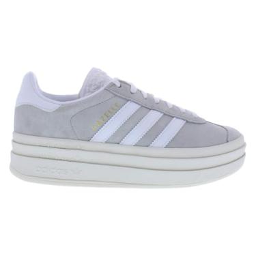 Imagem de adidas Gazelle Tênis feminino, Cinza/branco-cinza, 36