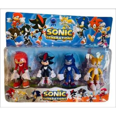 Imagem de Kit Sonic Com 4 Bonecos 12 cm - Soberana Brinquedos