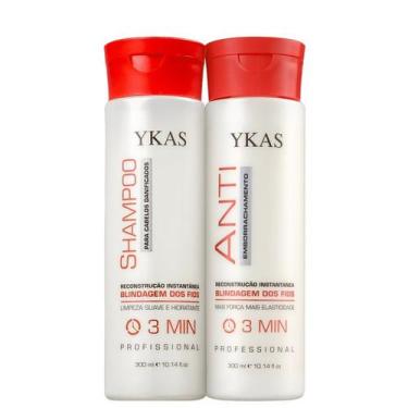 Imagem de Ykas 3 Minutos Shampoo 300ml + Anti Emborrachamento 300ml