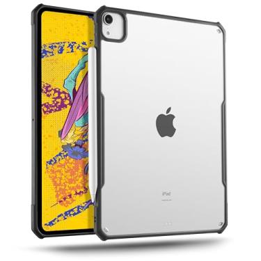 Imagem de TineeOwl Capa para iPad Air de 13 polegadas (2024) M2, ultrafina, capa transparente fosca, TPU flexível que absorve choques, suporta carregamento sem fio Apple Pencil e Touch ID (parte traseira