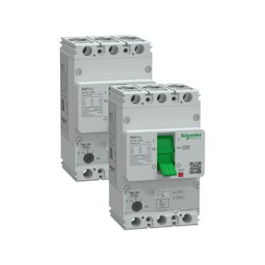 Imagem de Disjuntor Caixa Moldada Tripolar GoPact MCCB 200 Ajustável 25kA 415Vca – Schneider | 112-160A Cód. G20B3A160