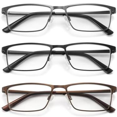 Imagem de Óculos de leitura acavefox Blue Light Blocking 1.75 para homens, pacot