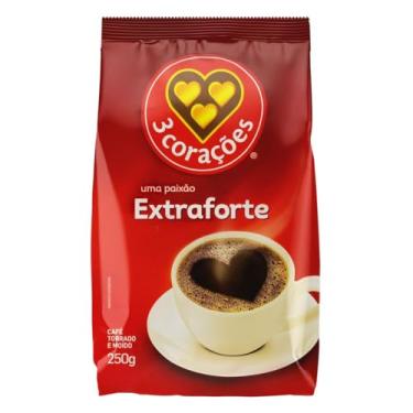 Imagem de Café Torrado e Moído Extraforte 3 Corações Pacote 250G