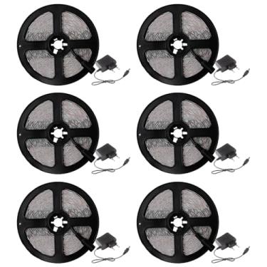 Imagem de Kit 6x Fita De LED 12V 60 LED/M 3528 IP20 5 Metros + Fonte Eletrônica 2A (3000K (Branco Quente))