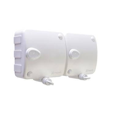 Imagem de Varal Retrátil Automático Stendmax, 2 Módulos com 2 Cordas de 6 metros Cada, Cor Branca, Maxeb.