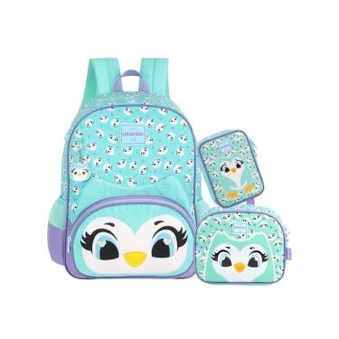 Imagem de Kit Escolar Up4You Mochila Costas + Lancheira + Estojo Box