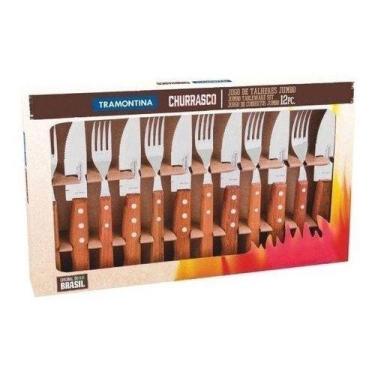 Imagem de Jogo De Talheres Jumbo para churrasco 12 Pçs Tramontina