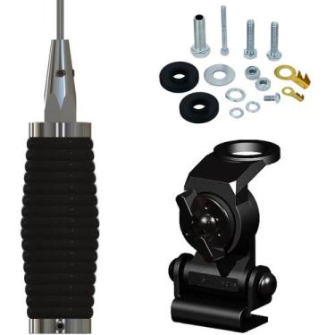 Imagem de Antena Móvel Px 1,40 metros Suporte Mini Bi-Articulado Tampa Porta Mal