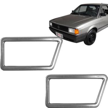 Imagem de Moldura Da MaÇAneta Interna Gol Voyage  80 A 86 Ld Cinza - PLAST CAR