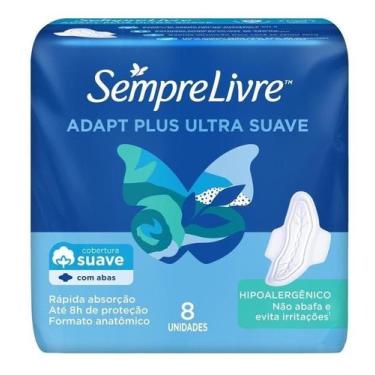 Imagem de Kit c/ 6 Absorvente feminino Sempre Livre Adapt plus Suave
