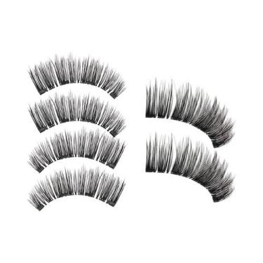 Imagem de Cílios Postiços Magnéticos 3D Sem Rastros De Cola, Fixação Rápida, Reu