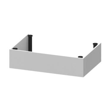 Imagem de Kit Rodapé para Balcão Cozinha 70cm Veneza com Pés Multimóveis Mp3729 Branco