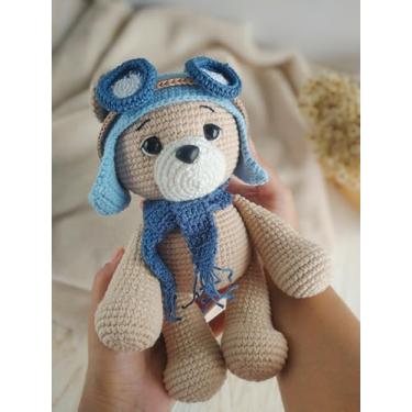Imagem de Urso Aviador Amigurumi