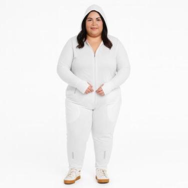 Imagem de Calça Feminina Plus Size Helanca Light  Cós Elástico, Confortável para