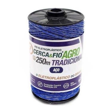 Imagem de Fio Eletroplástico Cerca Elétrica Rural Igecast Aço Tradicional 250m