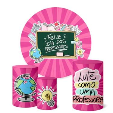Imagem de Trio Capas Cilindro + Painel 1,50m Dia Dos Professores (K1PROF0006)