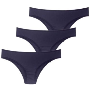 Imagem de Kit 3 Calcinhas Absorventes Básica - Fluxo Intenso - Fluxo!, Preto, GG