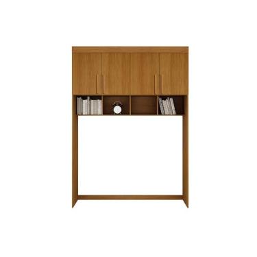 Imagem de Modulado de Quarto Armário Ponte Aéreo Casal Luna c/ 4 Portas Nature - Bianchi