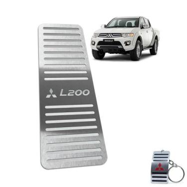 Imagem de Descanso de pé mitsubishi l200 triton 2008 até 2016 aço inox - JR PART