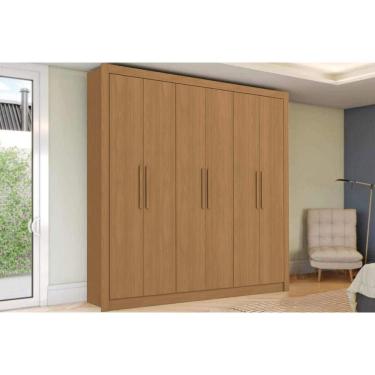 Imagem de Guarda Roupa 6 Portas E 2 Gavetas M569 Canela - Kappesberg